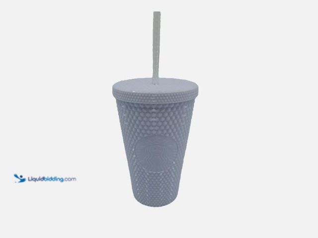 Lot 49-5573371 - Starbucks Holiday White 16 oz Studded Cold Cup Tumbler with Lid Straw, Unused in a PK of 12
