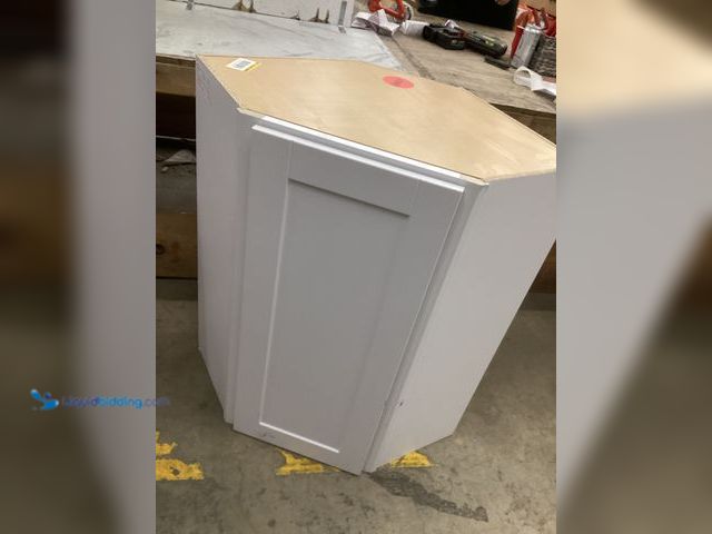 Lot 49-5542625 - White Corner Kitchen Cabinet Piece. Unused