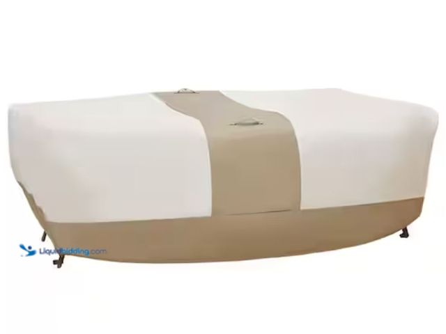 Lot 49-2000992 - Hampton Bay Chat Set Outdoor Patio Cover, Model # 136731-C, Unused.   Ref#SB0601