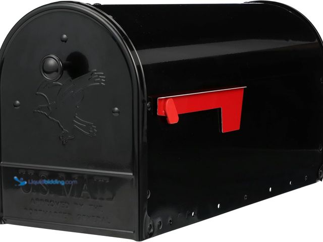 Lot 49-5409744 - Gibraltar Mailboxes OM160BEC Outback Double Door, Large Capacity Mailbox, Black Unused