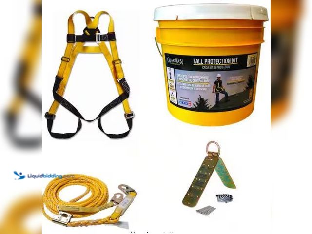 Lot 49-1569340 - Guardian Fall Protection Rooftop Safe-Tie Bucket Kit, Model # 00815-QC, Unused.  Ref#SR0114