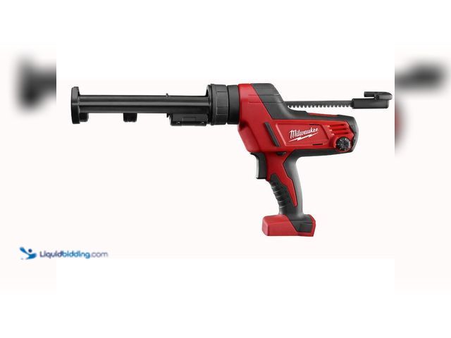 Lot 49-5453273 - Milwaukee M18 18V Lithium-Ion Cordless 10 oz. Caulk and Adhesive Gun (Tool-Only)[Model # 2641-20] Us...