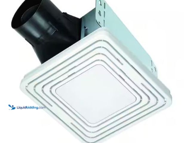 Lot 49-1625541 - Broan-NuTone Roomside Series, White, 80 CFM, No Cut Roomside Installation with Light, ENERGY STAR, B...