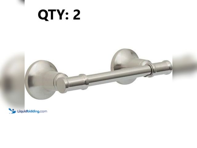 Lot 49-3616533 - (2-Pack) Delta Chamberlain Wall Mount Pivot Arm Toilet Paper Holder Bath Hardware Accessory - New Mo...