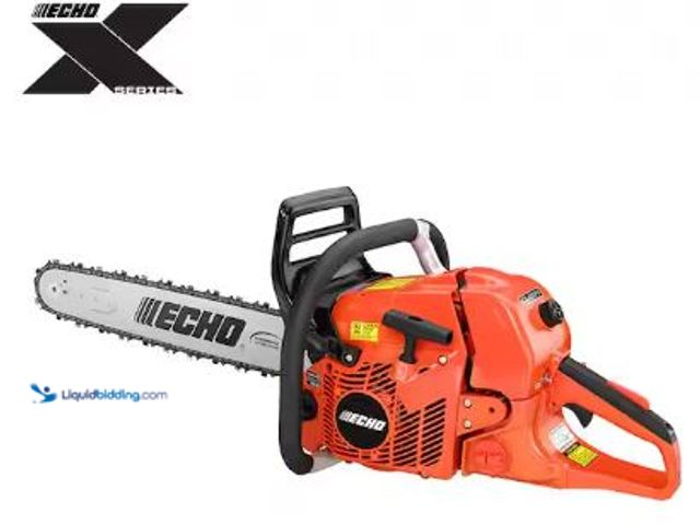Lot 49-1517153 - ECHO
27 in. 59.8 cc Gas 2-Stroke X Series Rear Handle Chainsaw with Wrap Handle, Model # CS-620PW-2...