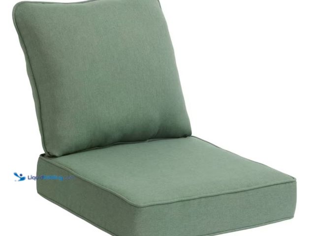 Lot 49-2005551 - Hampton Bay 24 in. W x 24 in. D CushionGuard Deep Seat Universal Outdoor Lounge Chair Cushion in End...