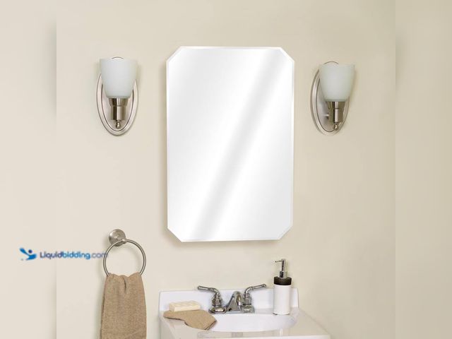 Lot 49-5560137 - Zenna Home
16 in. W x 24 in. H Recessed or Surface-Mount Emerald Single Door Medicine Cabinet with ...