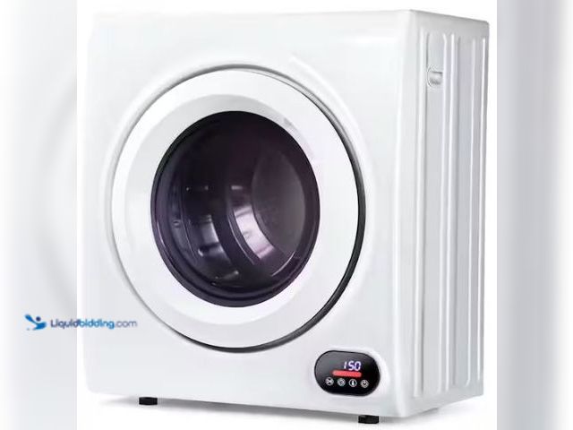 Lot 49-1569128 - EUHOMY 3.5 cu. ft Vented Portable Clothes Dryer in White, 1500-Watt Laundry Dryer with LCD Control, ...