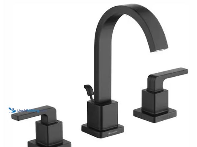 Lot 49-1518139 - Glacier Bay Farrington 8 in. Widespread Double-Handle Bathroom Faucet in Matte Black Model # HD67427...