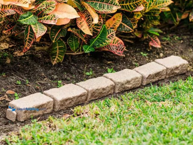 Lot 49-1631076 - Lot of (2) boxes of Beuta 47.5 in. x 2.25 in. x 4 in. Sand Stone (Section) Faux Stone Plastic Garden...