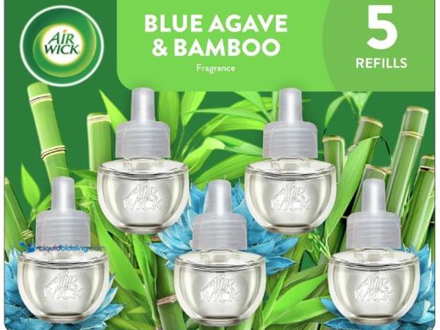 Lot 49-5436851 - Qty 3. Air Wick Scented Oils 0+5 Blue Agave and Bamboo​. Model #B08RK666LG. Unused.
