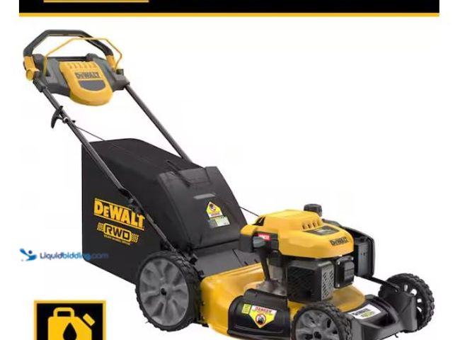 Lot 49-1627638 - DEWALT 21 in. 196cc E-GOV Engine 3-in-1 Gas RWD Self-Propelled Lawn Mower with High Rear Wheels Mode...