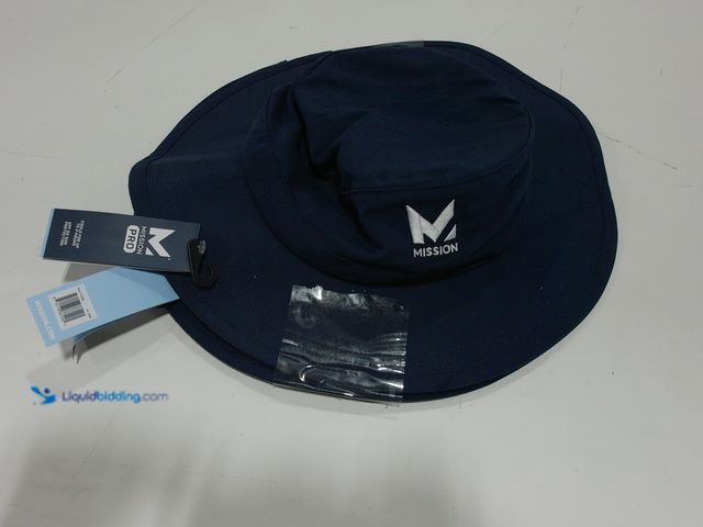 Lot 49-2025547 - Lot of (2) Mission Cooling Wide Brim Hats, Navy Blue, Model # 1013332452, Unused.   Ref#SR101