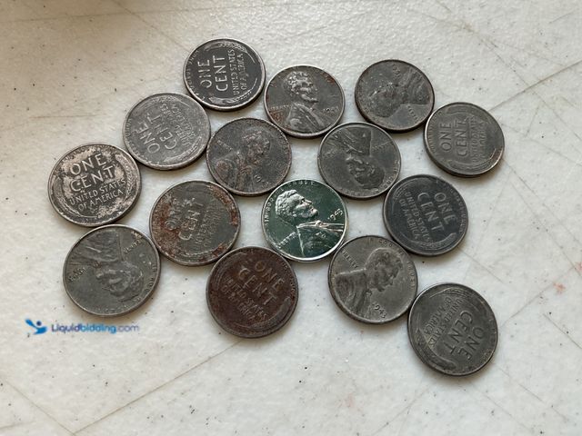 Lot 49-5350432 - Other LOT OF 15 WARTIME STEEL PENNIES FROM 1943