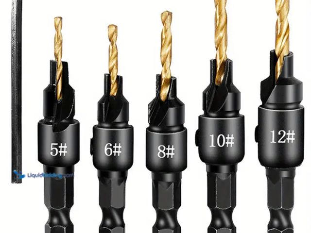 Lot 49-1831441 - New 5pcs Woodworking Countersink Drill Bit Set