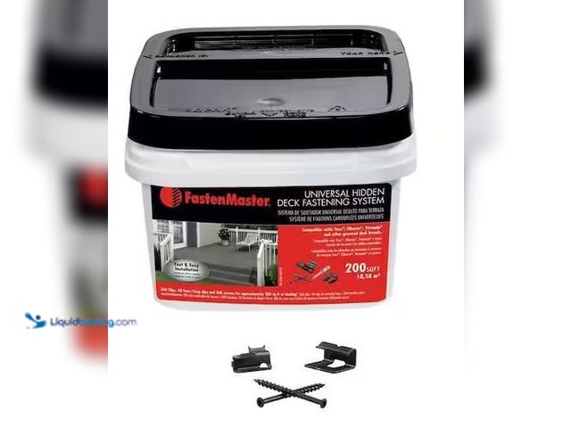 Lot 49-5486060 - FastenMaster
Universal Hidden Deck Fastening System – Stainless steel hidden deck screws and clips ...