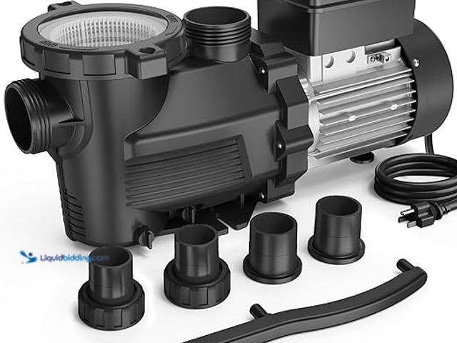 Lot 49-5411631 - In/Above Ground Pool Pump, Self Primming High Flow (Dual Speed, 2HP, 5200 GPH, 115V). Model: spd200-...