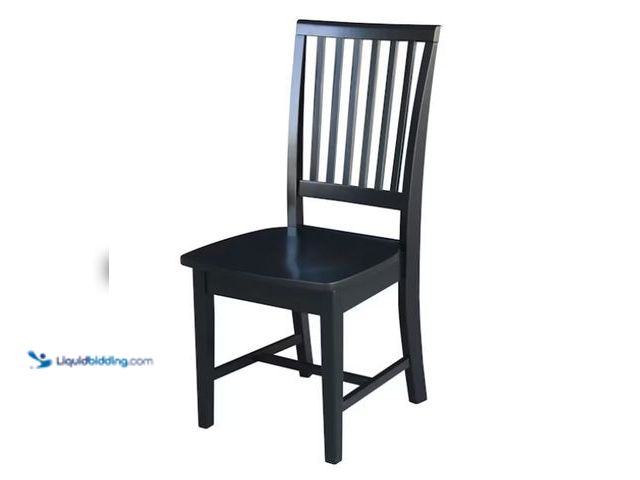 Lot 49-2000956 - Set of (2) John Thomas Casual Dining Mission Chair in Black, Model # CI46-265, Unused, Has attachmen...