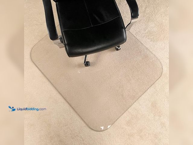 Lot 49-3472037 - [Upgraded Version] Crystal Clear 1/5" Thick 47" x 40" Heavy Duty Hard Chair Mat, Can be Used on Carp...