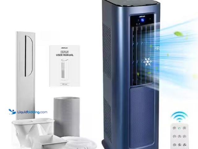Lot 49-1509792 - Edendirect 9,000 (DOE) BTU Portable Air Conditioner Cools 900 sq.ft. with Heat, Dehumidifier, AC uni...