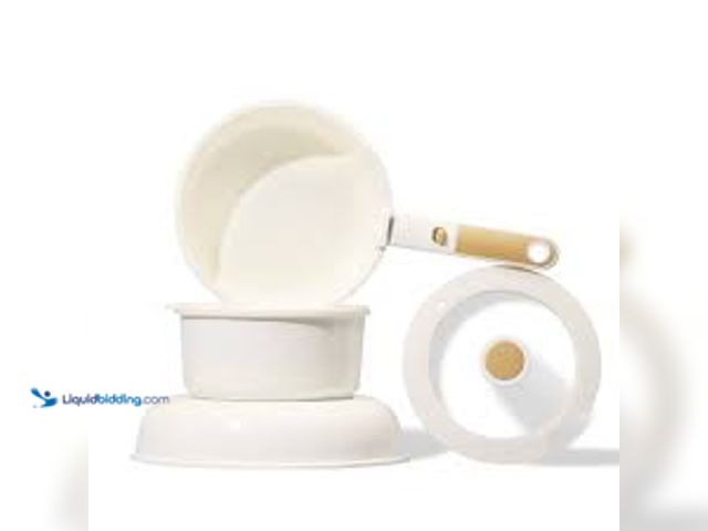Lot 49-5544571 - Carote Nonstick Detachable Pots and Pans Set, 6 Pieces Non Toxic Cookware Set with Induction, Oven/D...