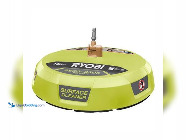 Lot 49-5559256 - RYOBI 15 in. 3300 PSI Surface Cleaner for Gas Pressure Washer. Model # RY31SC01. Used