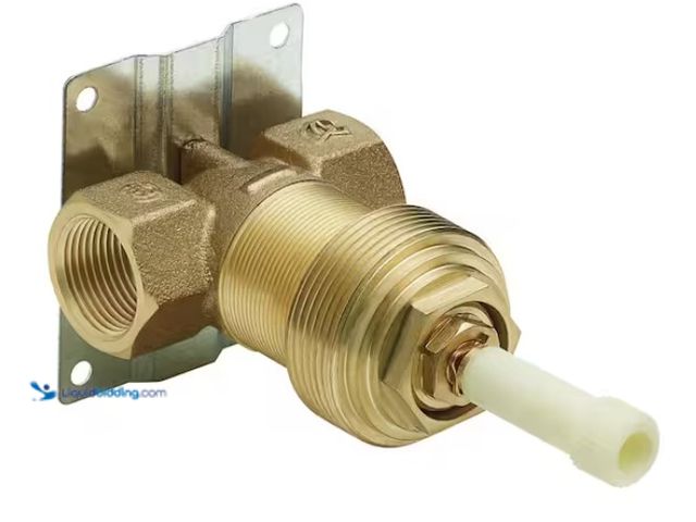 Lot 49-1536494 - Moen S3600 Brass ExactTemp Volume Control Shower Rough-in IPS Valve, 3/4-Inch IPS Connection, Model ...