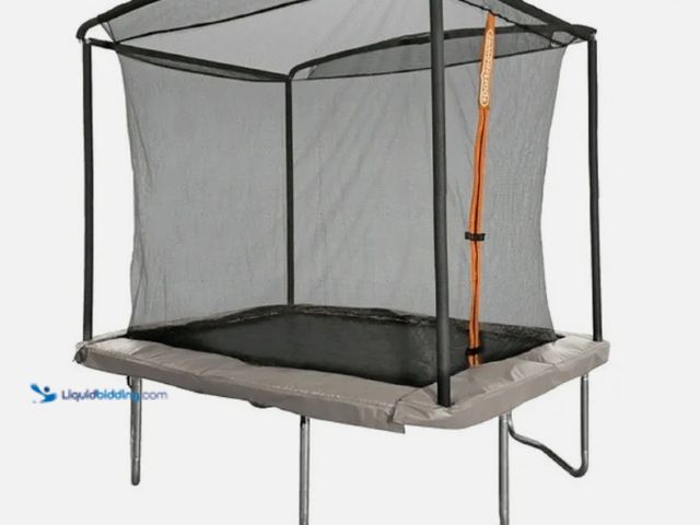Lot 49-5542846 - Bounce Pro TR-1053U 6x8 Sportspower Bounce Pro Rectangular Trampoline, Gray and Unused