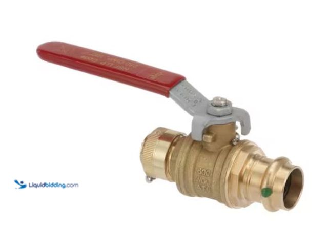 Lot 49-1627063 - Viega ProPress 3/4 in. Press x Hose Zero-Lead Bronze and Brass Ball Valve Model # 24095, Unused  Ref...