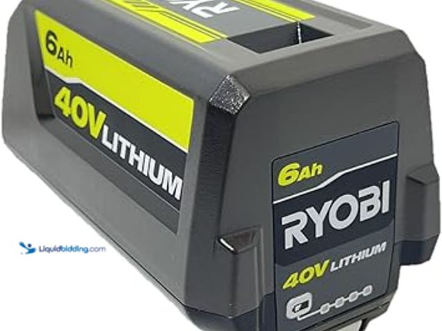 Lot 49-5415175 - RYOBI 40V Lithium-Ion 6.0 Ah High Capacity Battery. Model # OP4060A1. Unused.