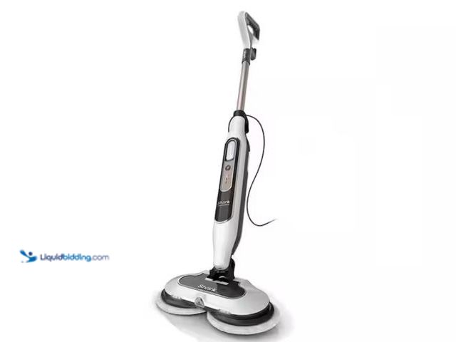 Lot 49-1550461 - Shark Steam and Scrub Corded Steam Mop and Cleaner for Hard Floors White with Steam Blaster Technolo...