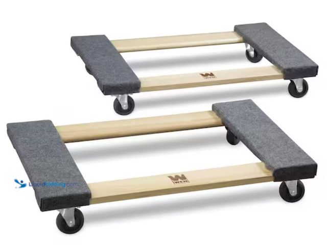 Lot 49-2001279 - (2-Pack) WEN 1320 lbs. Capacity 18 in. x 30 in. Hardwood Mover's Dolly, Model # 721830, Unused, Has ...