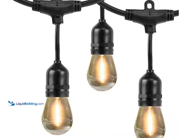 Lot 49-5478488 - Hampton Bay
24-Light 48 ft. Indoor/Outdoor Plug-In Filament LED S14 Edison Bulb String Light Intern...