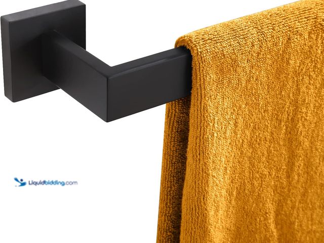 Lot 49-5406715 - KOKOSIRI 24-Inch Single Towel Bar, Bathroom Kitchen Towel Holder, Wall Mounted SUS304 Stainless Stee...