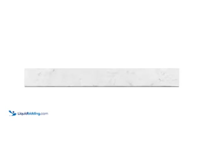 Lot 49-5520388 - Marmo Bianco 3 in. x 24 in. Matte Porcelain Bullnose Tile Internet # 315516800
Model # EXT3RD101672...