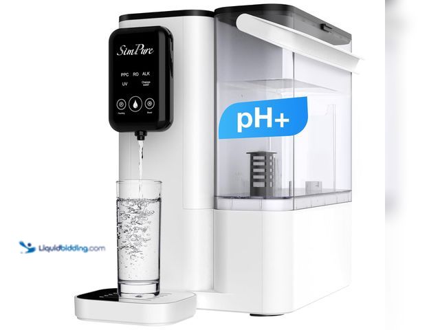 Lot 49-5463691 - SimPure Y9A UV Countertop Reverse Osmosis Water Filter, Alkaline Remineralization 300 GPD 6 Stage Pu...