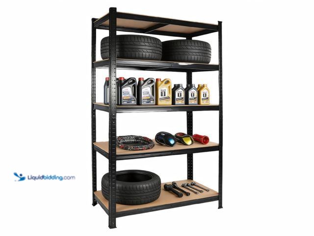 Lot 49-3566065 - Huluwat
Industrial Heavy Duty Garage Shelving 2000lb Capacity Adjustable Steel Storage Rack For Wor...