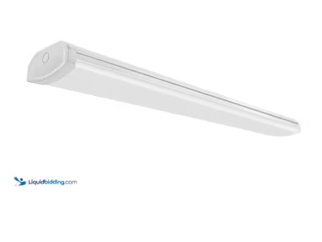 Lot 49-1547720 - Commercial Electric 1-Pack 4 ft. 3600 Lumens LED Ceiling Wraparound Light 120V Hardwire Garage Laund...