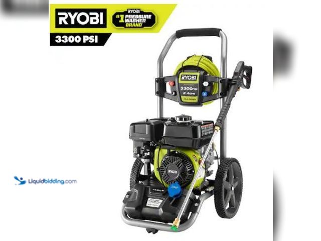 Lot 49-1625302 - RYOBI 3300 PSI 2.4 GPM Cold Water Gas Pressure Washer with 212cc Engine, Model # RY80589, Used, No a...