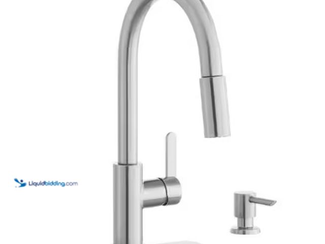 Lot 49-3631012 - Glacier Bay Paulina Single-Handle Pull-Down Sprayer Kitchen Faucet with TurboSpray, FastMount, Soap ...