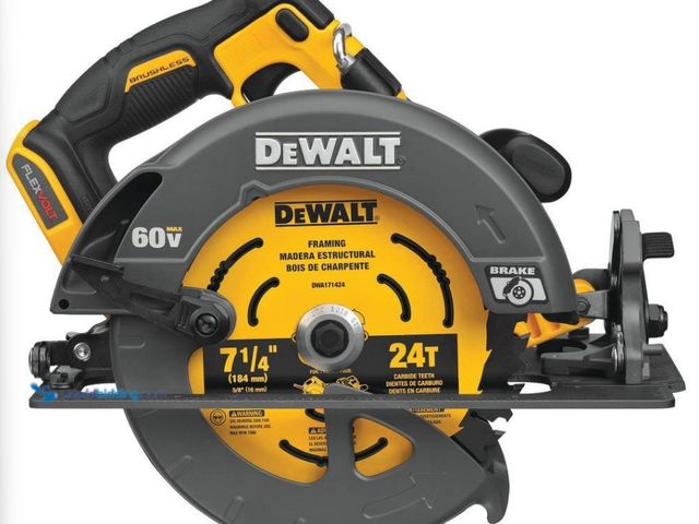 Lot 49-5450538 - DEWALT
FLEXVOLT 60V MAX Cordless Brushless 7-1/4 in. Circular Saw with Brake (Tool Only) (attachmen...