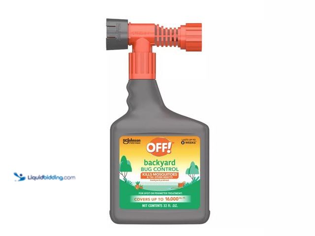 Lot 49-2006421 - (6-Piece) Bug Control Lot - Including (4) OFF! Backyard Pretreat Hose End Sprayer Mosquito Repellent...