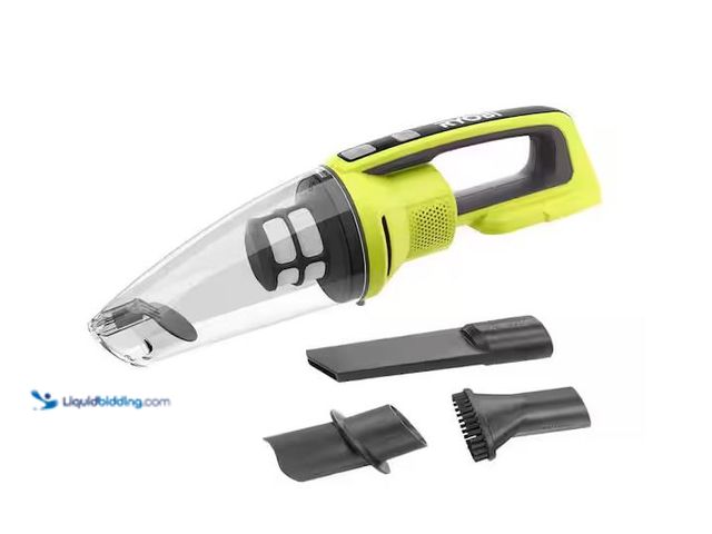 Lot 49-1568505 - RYOBI ONE+ 18V Cordless Performance Hand Vacuum (Tool only) Model # PCL704B, Unused  Ref#SR1230