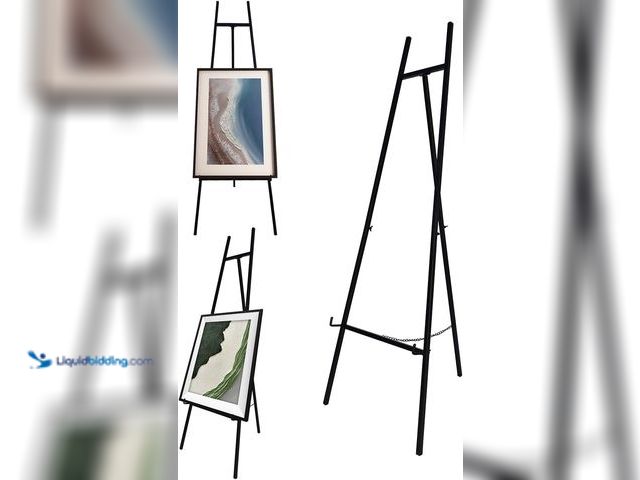 Lot 49-5410809 - Iron Adjustable Arts & Crafts Easels,Metal Easel Stand with Chain Support for Mirror,58 Inch Floor E...