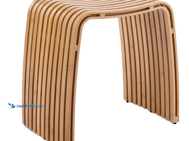 Lot 49-1519291 - Bamboo Dining Stool and Chair - Durable and Beautifully Designed for Dining Room, Living Room, Bedro...