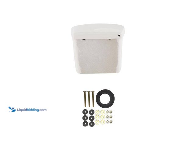 Lot 49-5487342 - 1.28 GPF Single Flush Toilet Tank with Flapper/Piston and 2 in. Tank to Bowl Set New