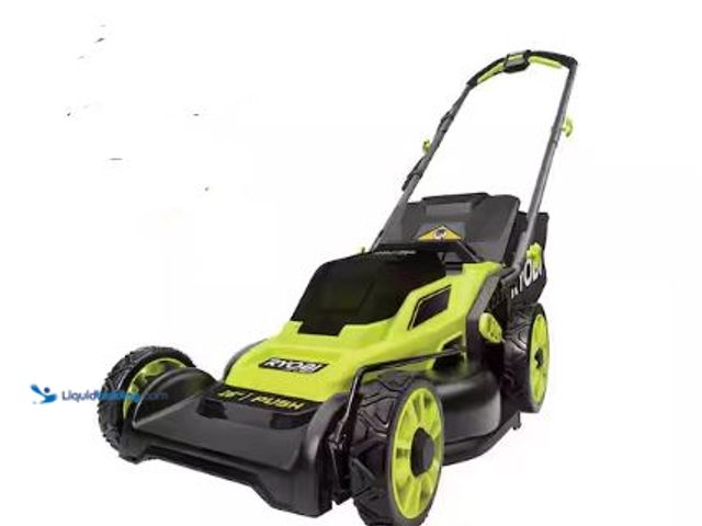 Lot 49-1569345 - RYOBI ONE+ HP 18V Brushless 16 in. Cordless Battery Walk Behind Push Lawn Mower, Model # P1190, Unus...
