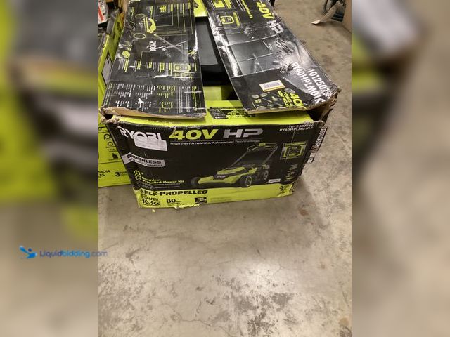 Lot 49-3566863 - RYOBI
40V HP Brushless 21 in. Cordless Battery Walk Behind Self-Propelled Lawn Mower with (2) 6.0 A...