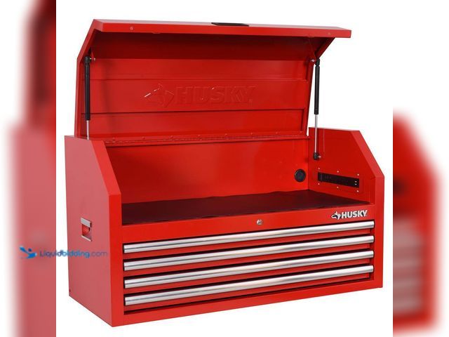 Lot 49-3548311 - Husky
Standard Duty 42 in. 4-Drawer Red Top Tool Chest Unused