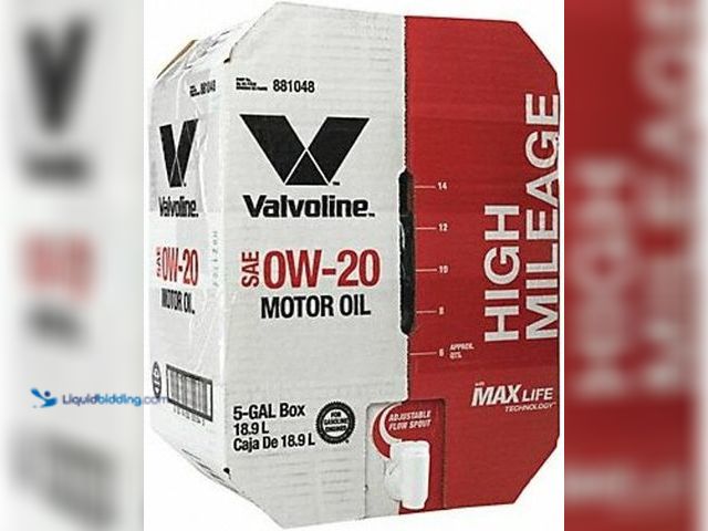 Lot 49-3564434 - Valvoline 881048 0W-20 MaxLife High Mileage Motor Oil - 5 Gal Advanced Bay Box, 5 Gallon, 1 Pack. Un...